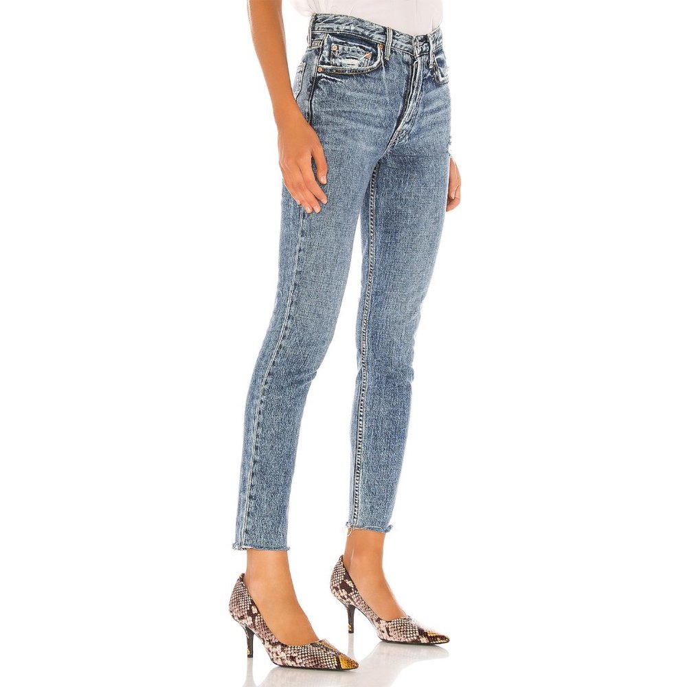 NWT GRLFRND Karolina High Rise Skinny Jeans Almost Gone Button Fly High Waist 24 - Picture 3 of 8